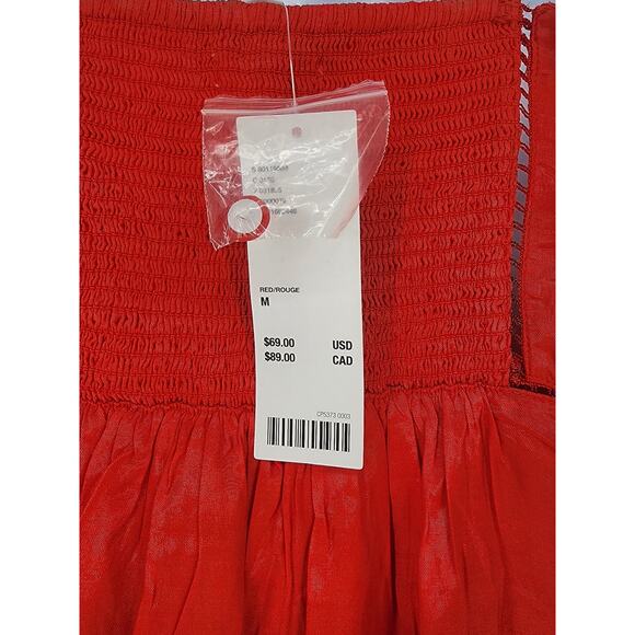 Urban Outfitters Red Cut-Out Corset Mini Dress Women's Size Medium - Picture 5 of 10